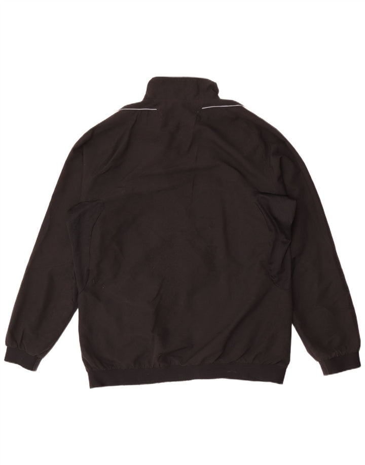 Adidas Mens Tracksuit Top Jacket UK 48/50 XL Black Polyester