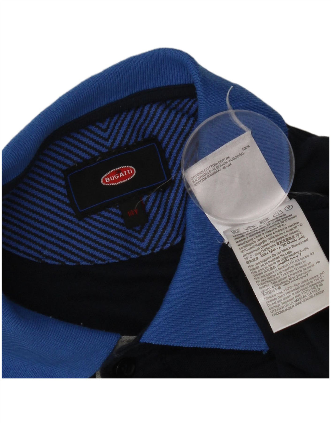Bugatti Boys Polo Shirt 13-14 Years Navy Blue Cotton