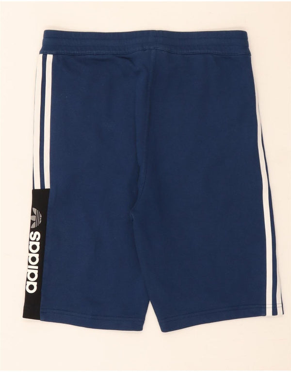 Adidas Boys Sport Shorts 13-14 Years Navy Blue Cotton