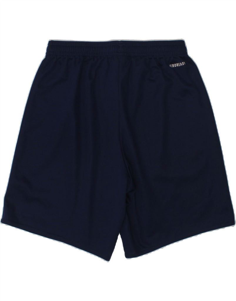 ADIDAS Boys Aeroready Sport Shorts 11-12 Years Navy Blue Polyester | Vintage Adidas | Thrift | Second-Hand Adidas | Used Clothing | Messina Hembry 