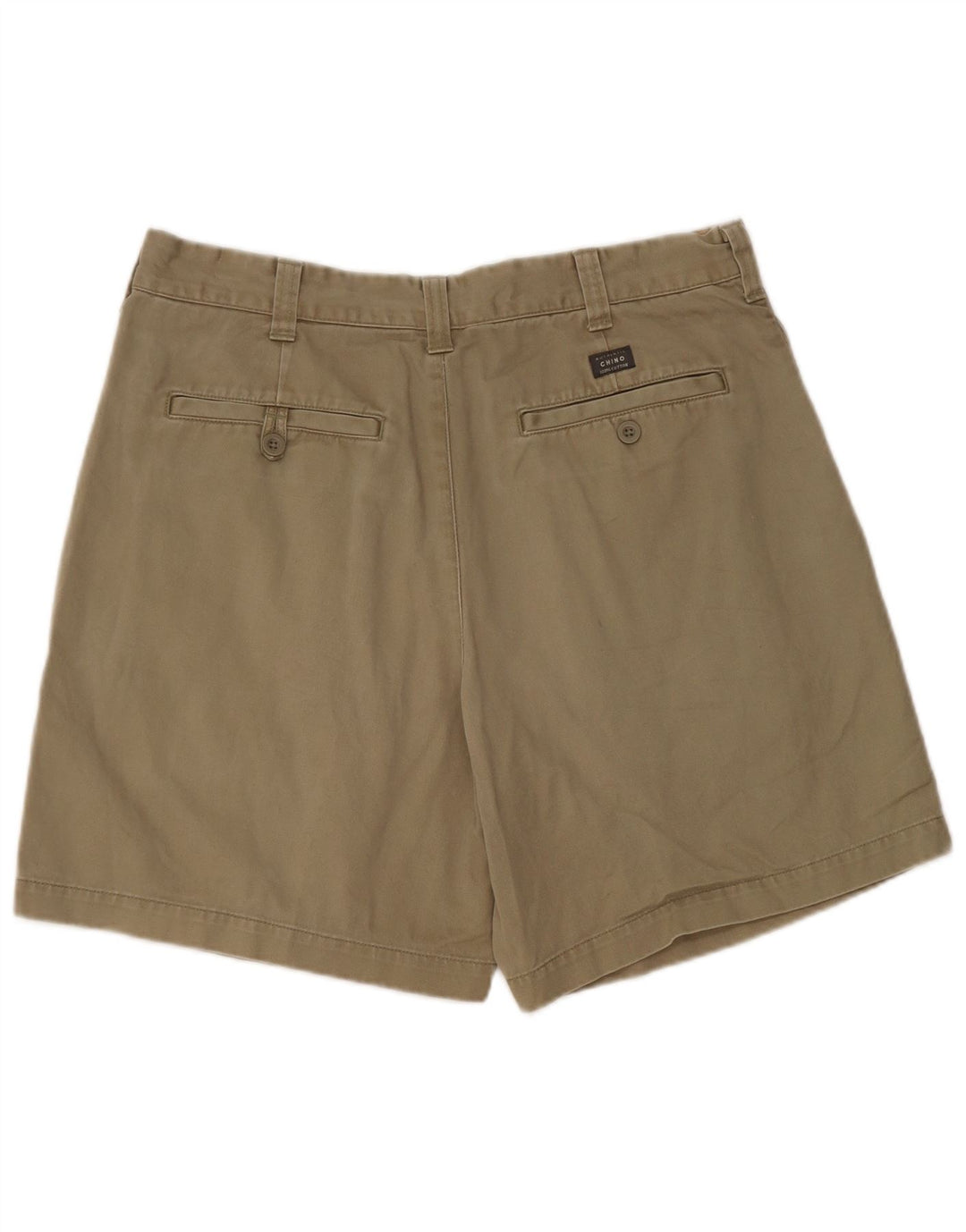 Marks & Spencer Mens Chino Shorts W34 Large Khaki Cotton
