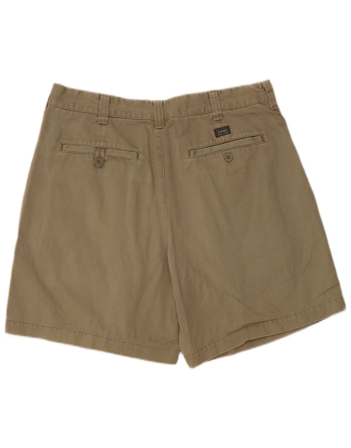 Marks & Spencer Mens Chino Shorts W34 Large Khaki Cotton