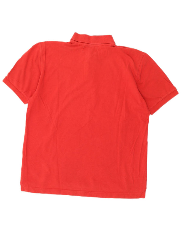 Kappa Mens Polo Shirt Large Red Cotton
