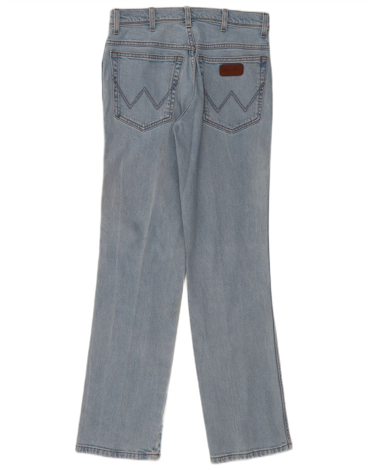 Wrangler Womens Regular Fit Straight Jeans W30 L32 Blue Cotton