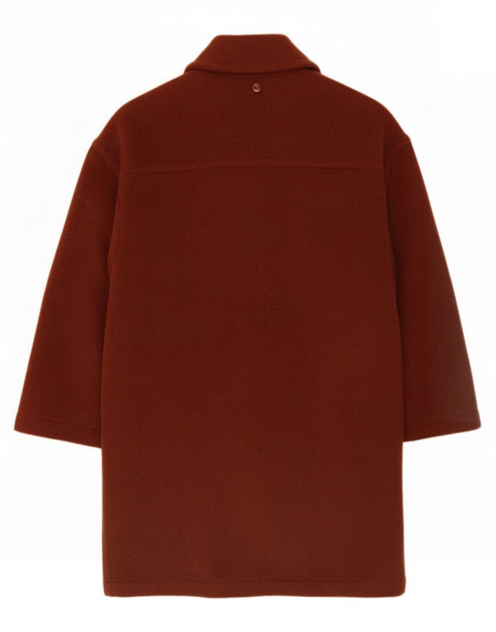 Superior Womens Oversized Duffle Coat US 3 XS Brown Wool
