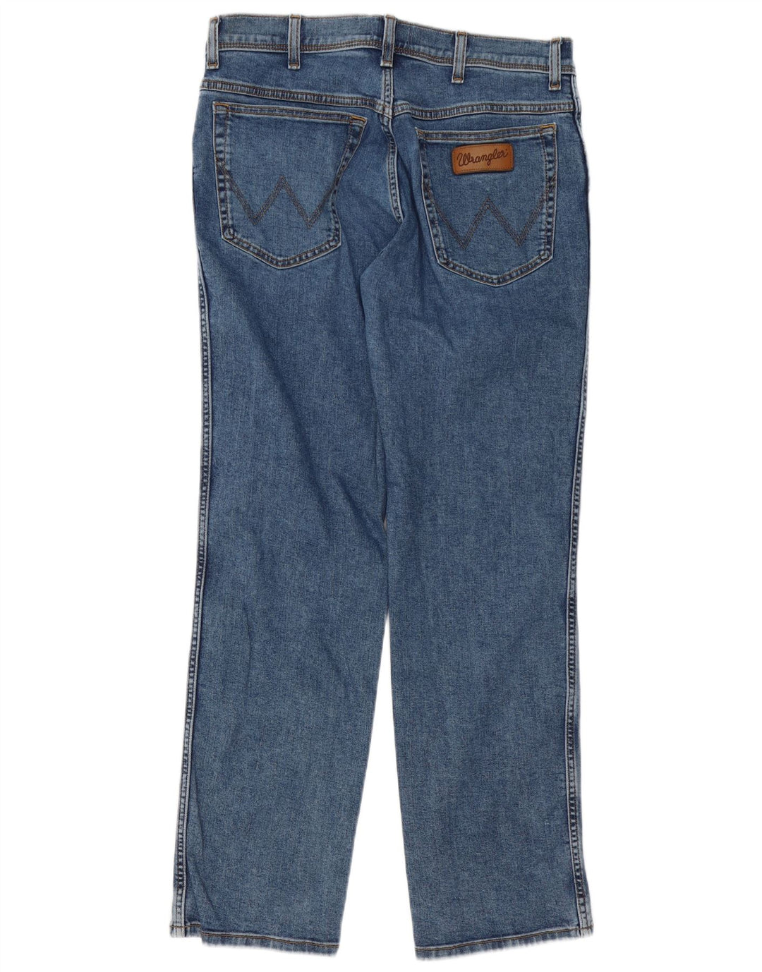 Wrangler Mens Texas Straight Jeans W34 L32 Blue Cotton