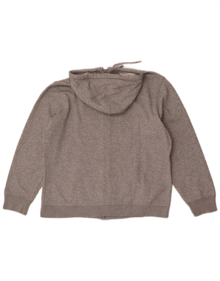 Puma Womens Zip Hoodie Sweater UK 16 Large Grey