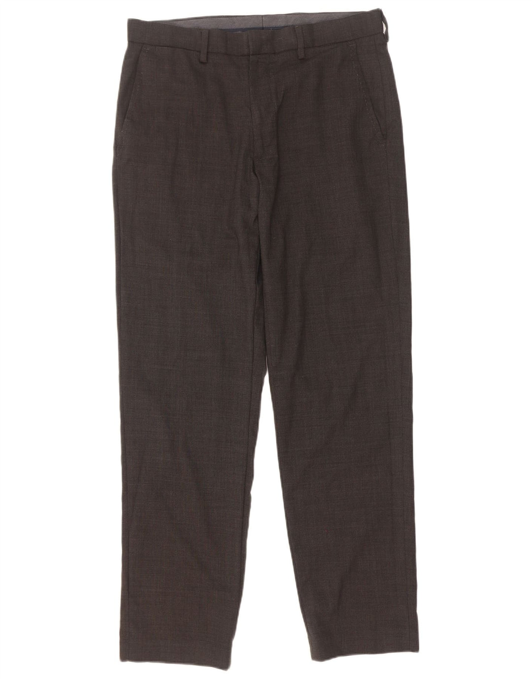 Marks & Spencer Mens Regular Fit Suit Trousers W32 L31 Grey Wool