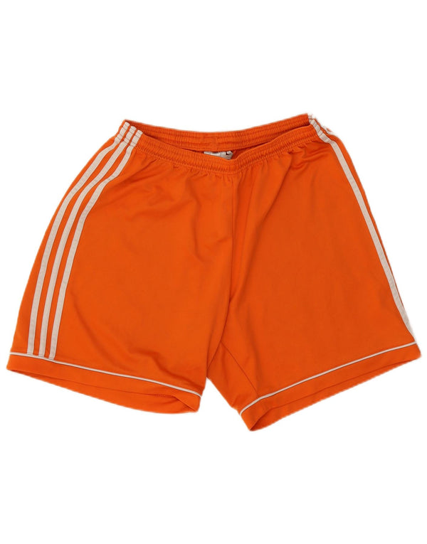 Adidas Mens Climalite Sport Shorts Large  Orange Polyester