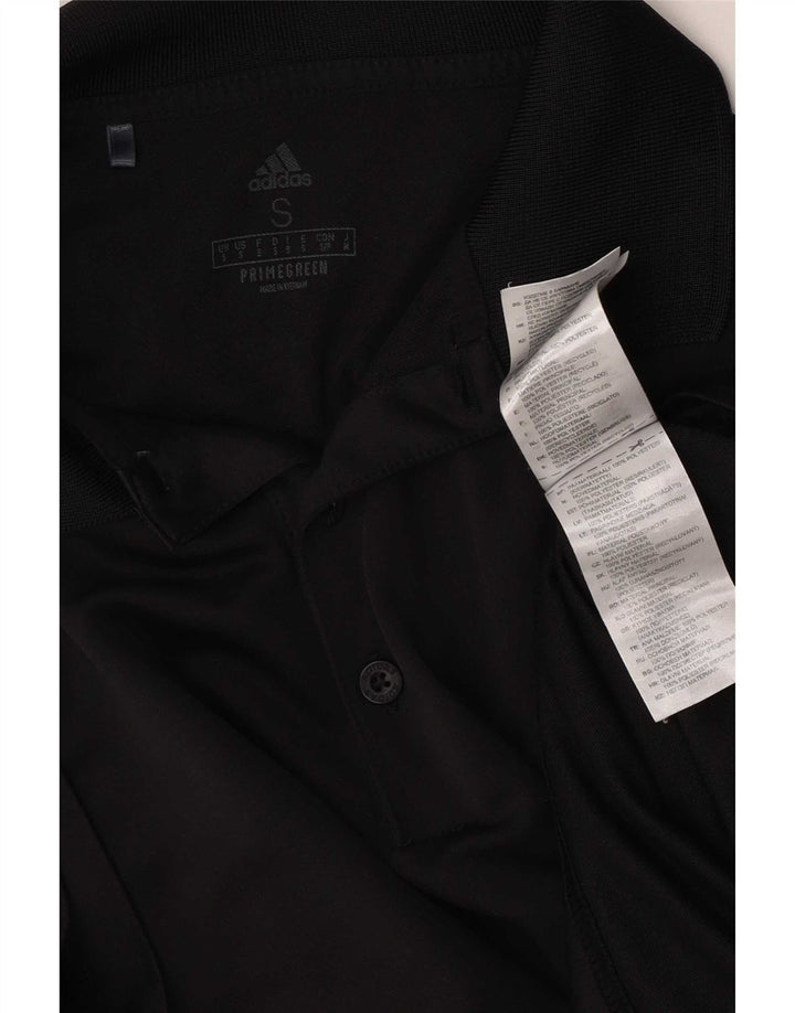 Adidas Mens Polo Shirt Small Black Polyester