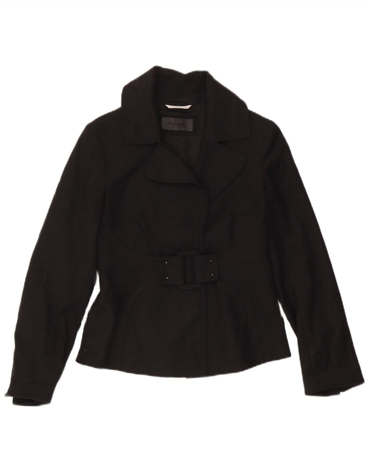 Sportmax Womens Blazer Jacket UK 10 Small Black Wool