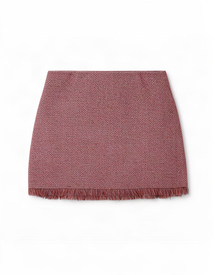Zara Womens Mini Skirt Large W30 Red Flecked