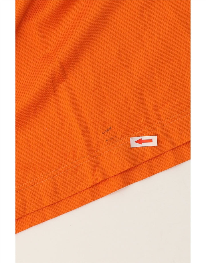 PAUL & SHARK Mens Rugby Polo Shirt Medium Orange