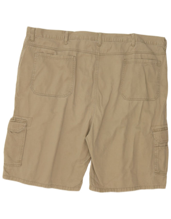 Wrangler Mens Cargo Shorts W46 3XL Khaki Cotton