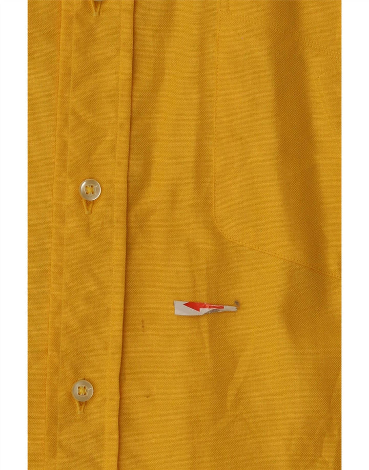 Jacque Britt Mens Shirt Size 44 XL Yellow Cotton