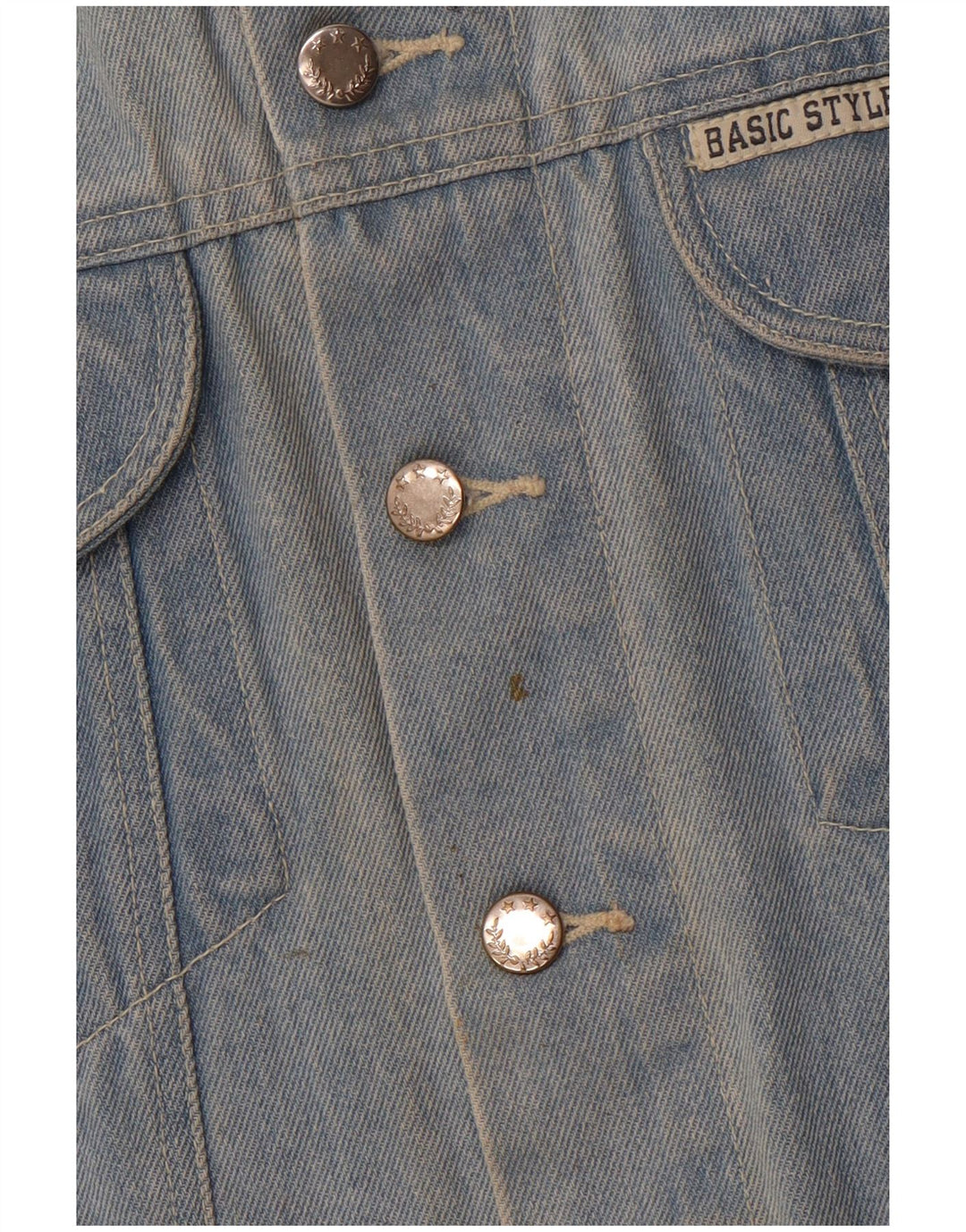 MARCEL CLAIR Mens Denim Gilet UK 42 XL Blue Cotton