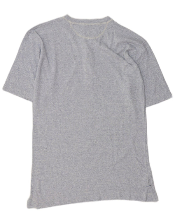 BEST COMPANY Mens Polo Shirt Large Blue Cotton