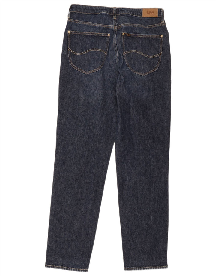 Lee Womens Carol Straight Jeans W30 L35 Navy Blue Cotton