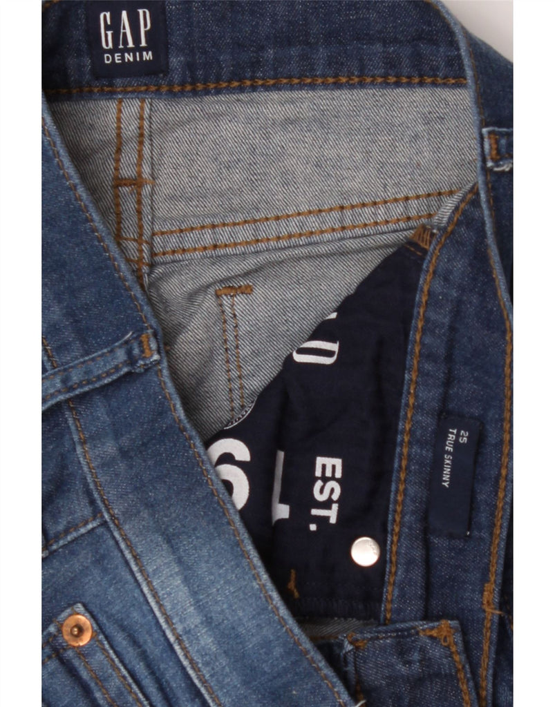 GAP Womens Skinny Jeans W25 L27 Blue Cotton Vintage Gap and Second-Hand Gap from Messina Hembry 