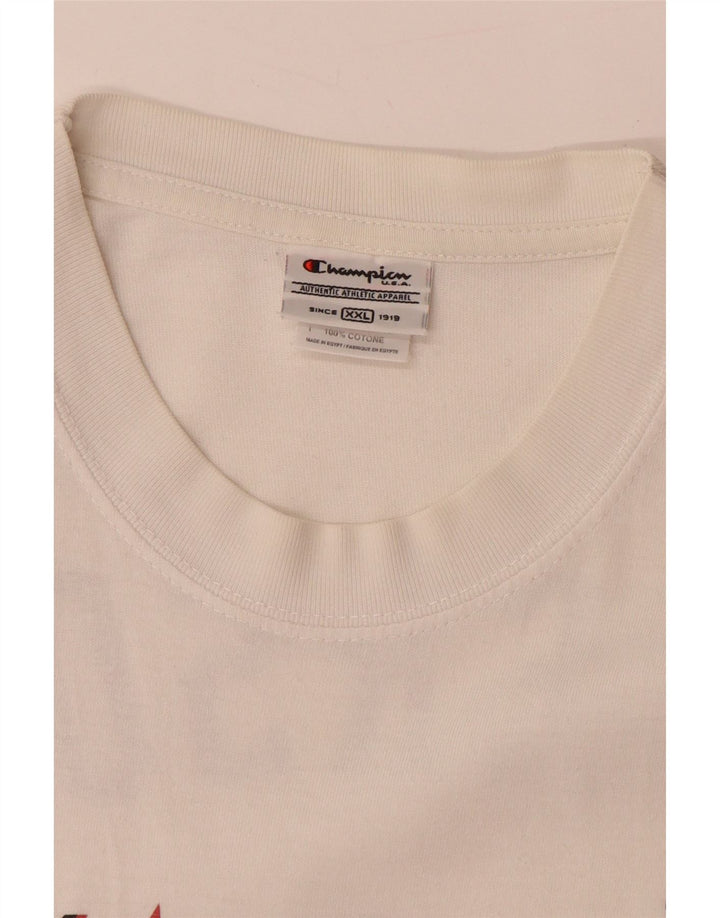 CHAMPION Mens Allen Iverson Philadelphia Graphic Vest Top 2XL Off White