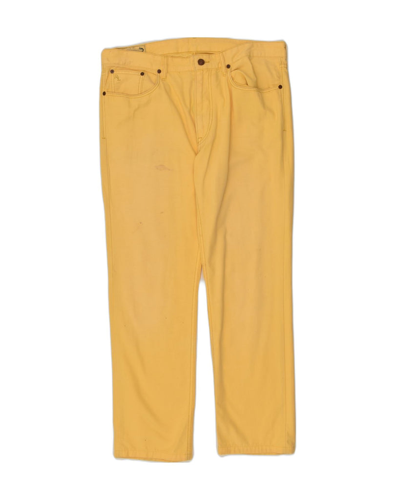 POLO RALPH LAUREN Womens Straight Casual Trousers W34 L32  Yellow Cotton | Vintage Polo Ralph Lauren | Thrift | Second-Hand Polo Ralph Lauren | Used Clothing | Messina Hembry 