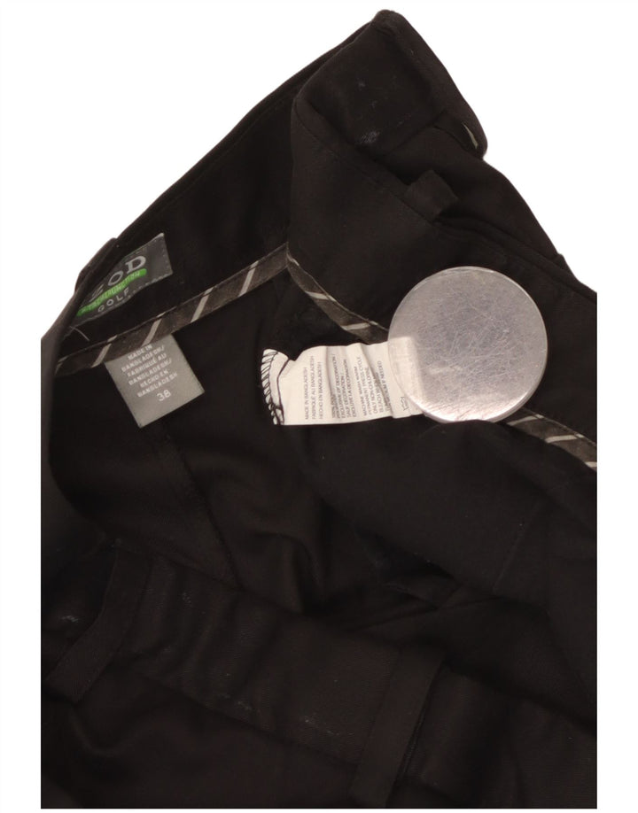 Izod Mens Chino Shorts W38 XL Black Polyester