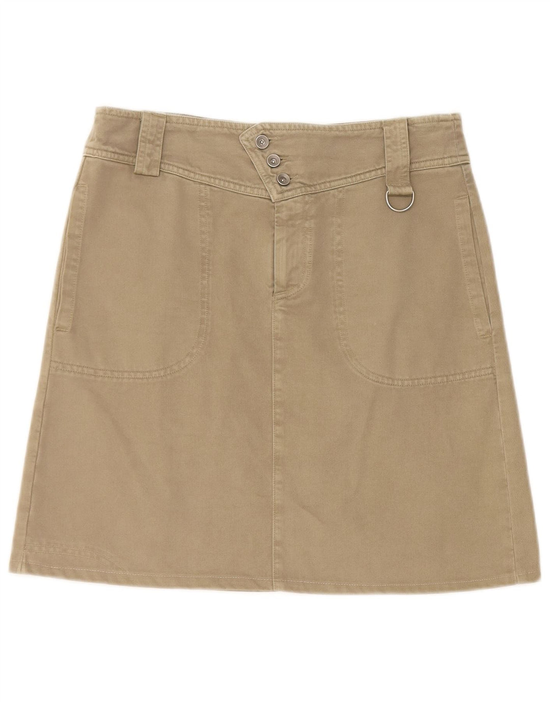 Think Pink Womens A-Line Skirt W28 Medium Beige Cotton