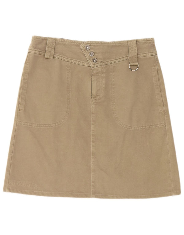 Think Pink Womens A-Line Skirt W28 Medium Beige Cotton