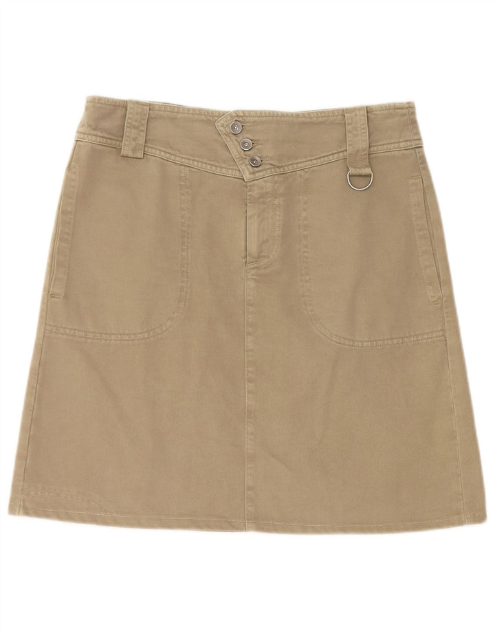 Think Pink Womens A-Line Skirt W28 Medium Beige Cotton