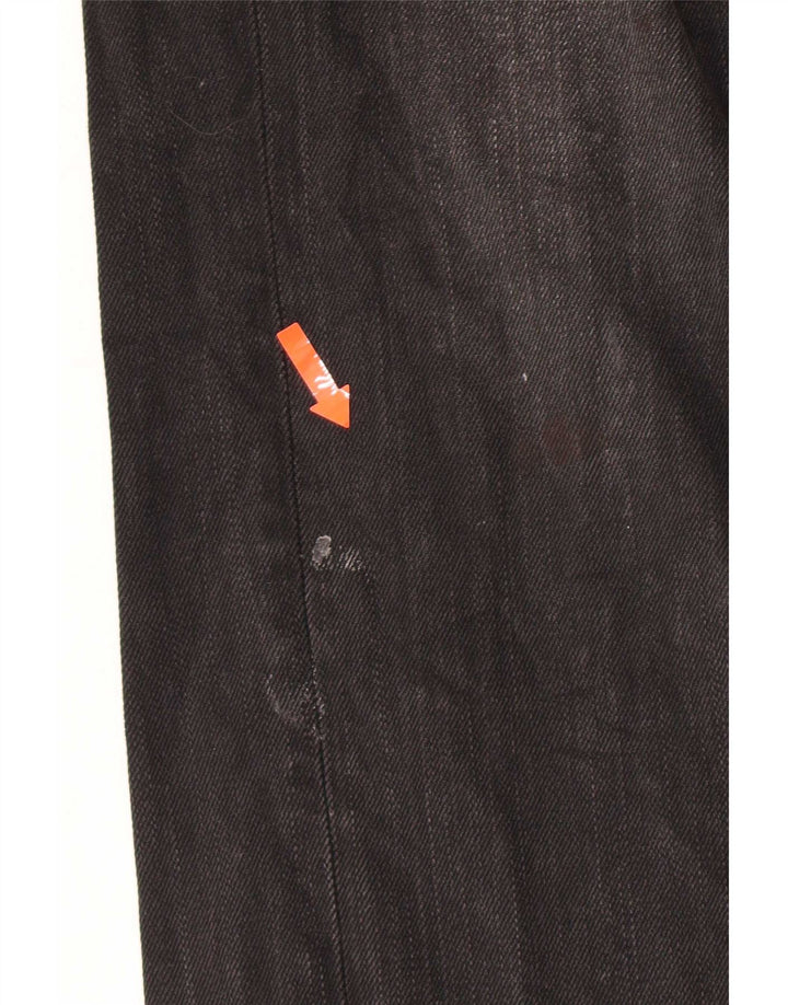 Replay Mens Waitom Straight Jeans W36 L32 Black Cotton