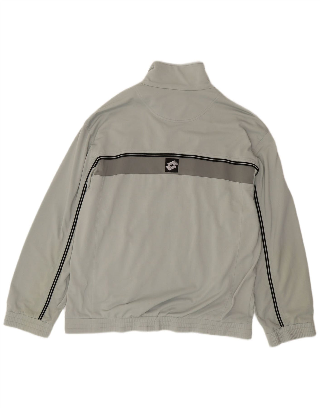 Lotto Mens Tracksuit Top Jacket XL Grey Colourblock Polyester