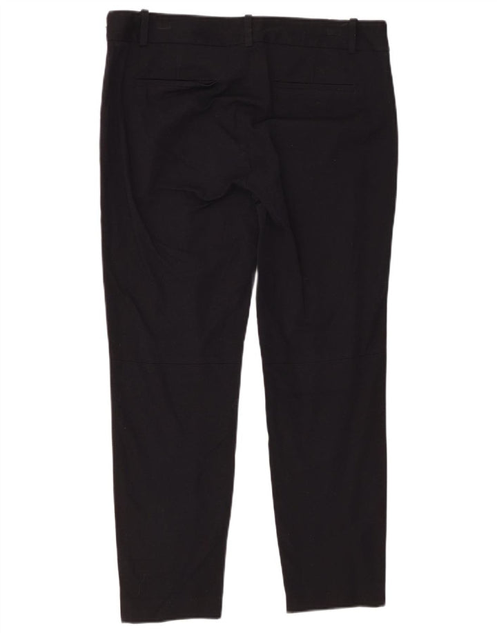 J. CREW Womens Stretch Slim Cropped Trousers US 8 Medium W30 L26 Black