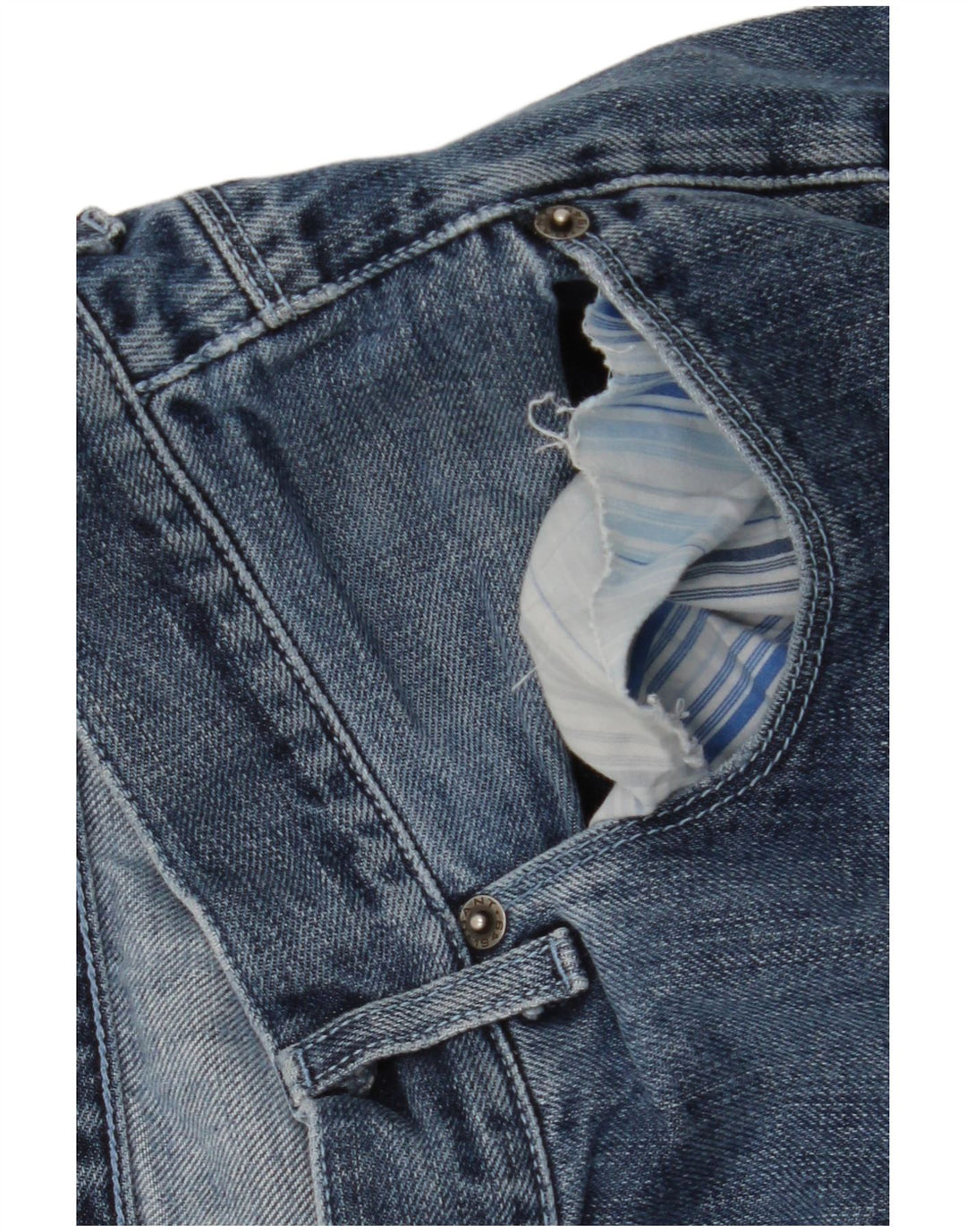 Gant Mens Straight Jeans W40 L32 Blue Cotton