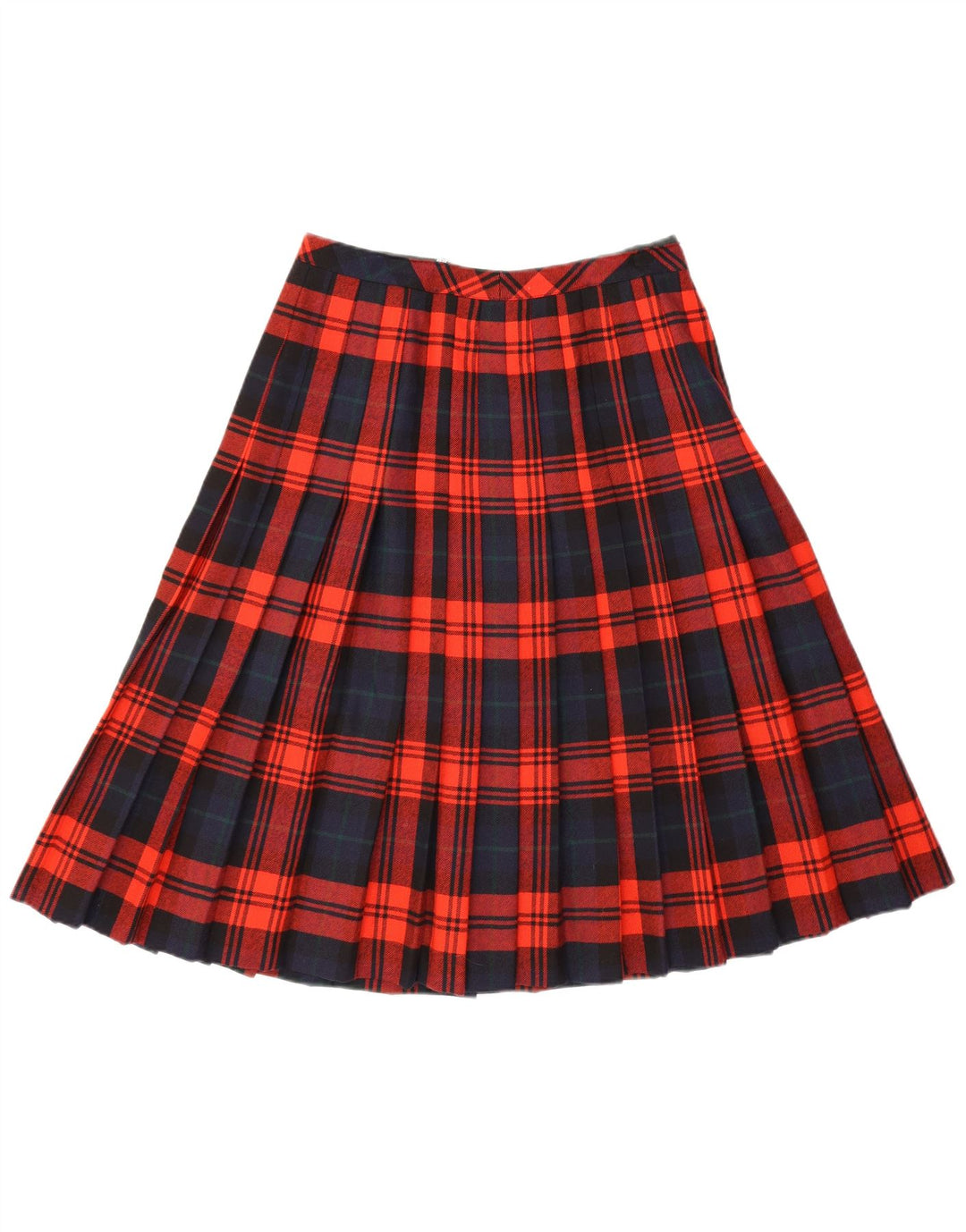 Hammer Womens Knife Pleated Skirt IT 42 Medium W30 Red Plaid New Wool