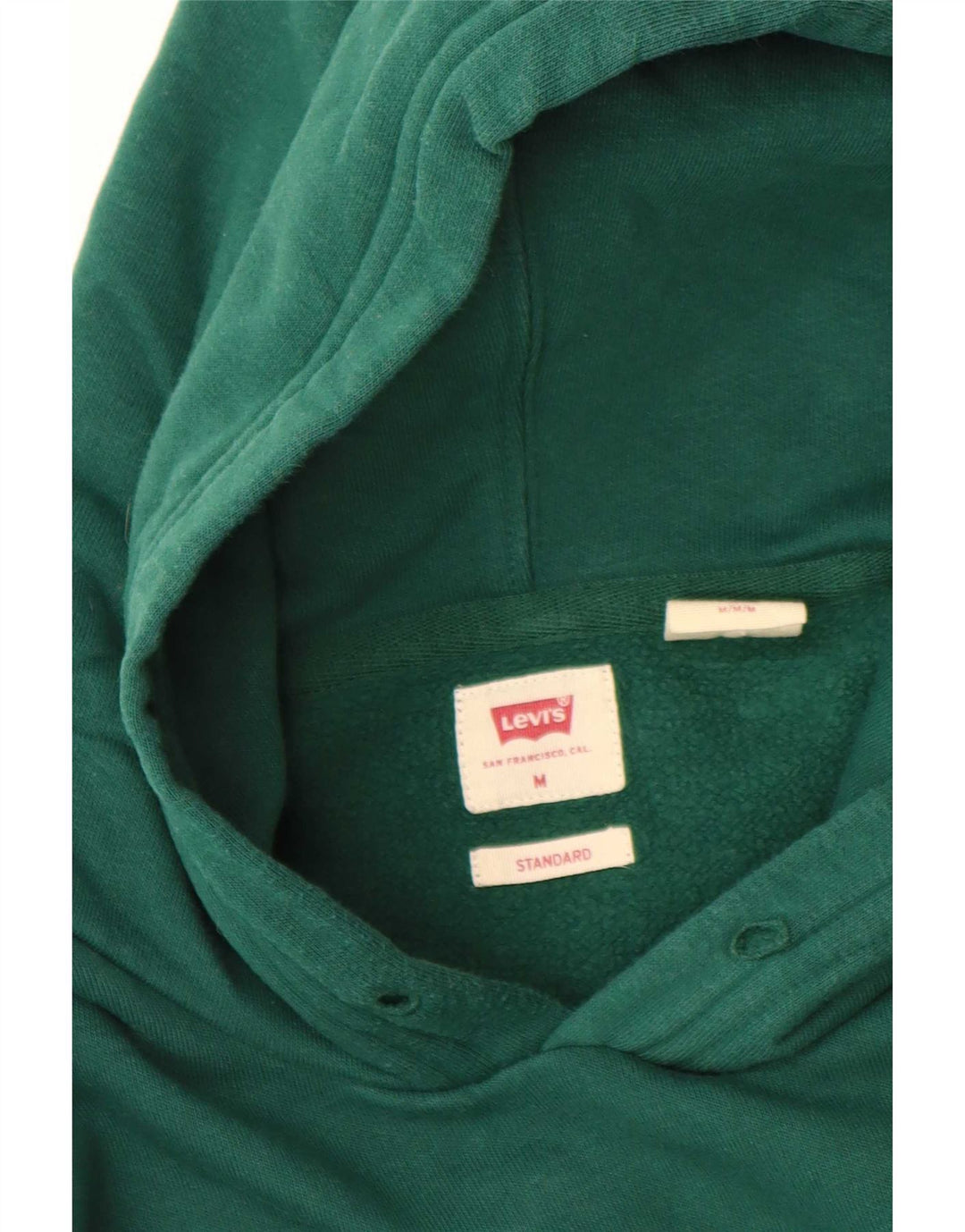 Levi's Mens Standard Graphic Hoodie Jumper Medium Green