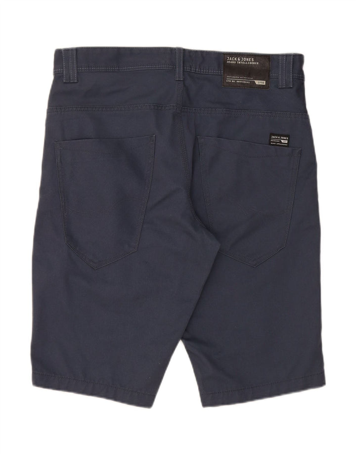 JACK & JONES Mens Casual Shorts Medium W32  Blue Polyester