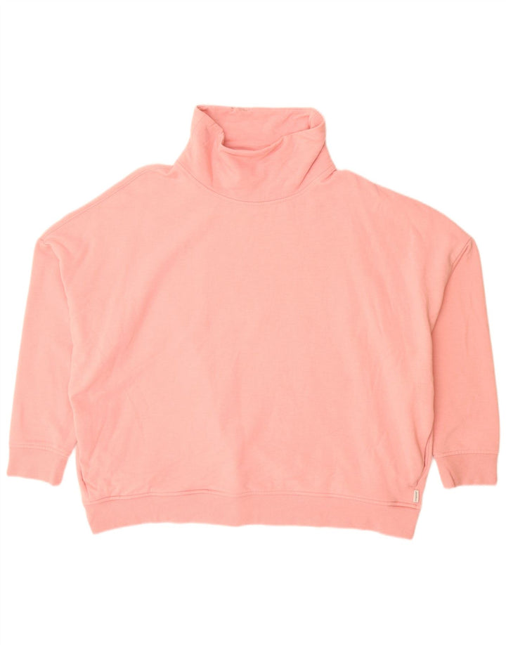 Eddie Bauer Womens Oversized Sweatshirt Jumper UK 18 XL Pink Cotton