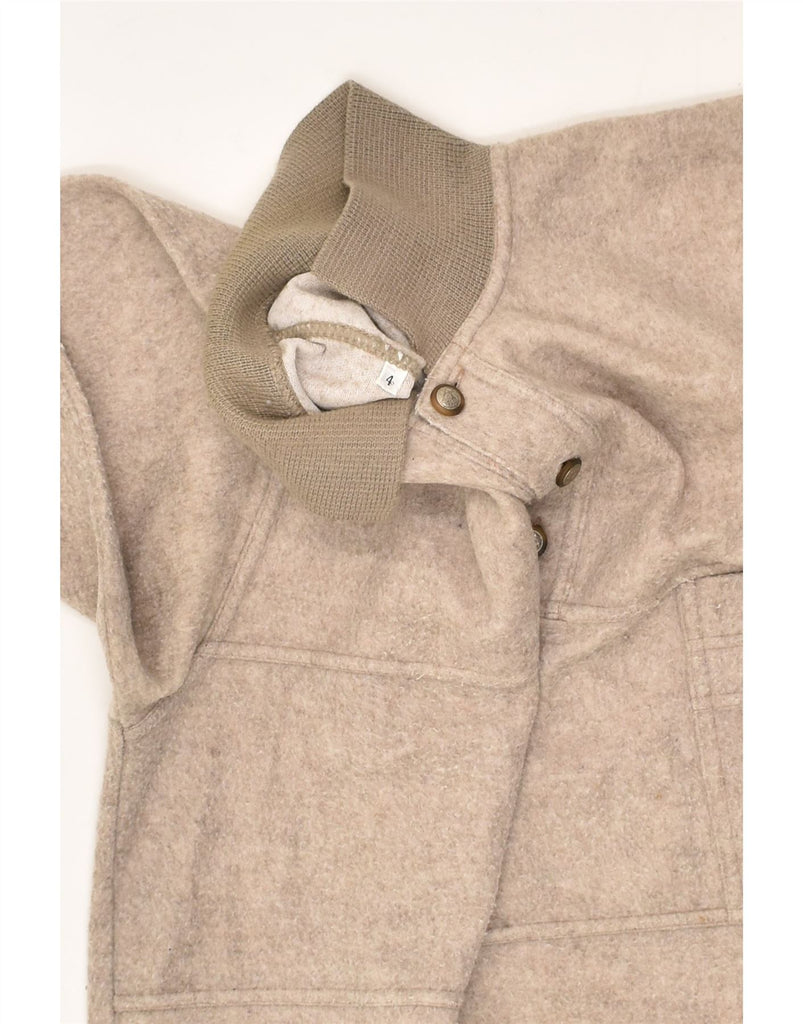 MALAGRIDA Mens Polo Neck Fleece Jumper XL Beige | Vintage Malagrida | Thrift | Second-Hand Malagrida | Used Clothing | Messina Hembry 