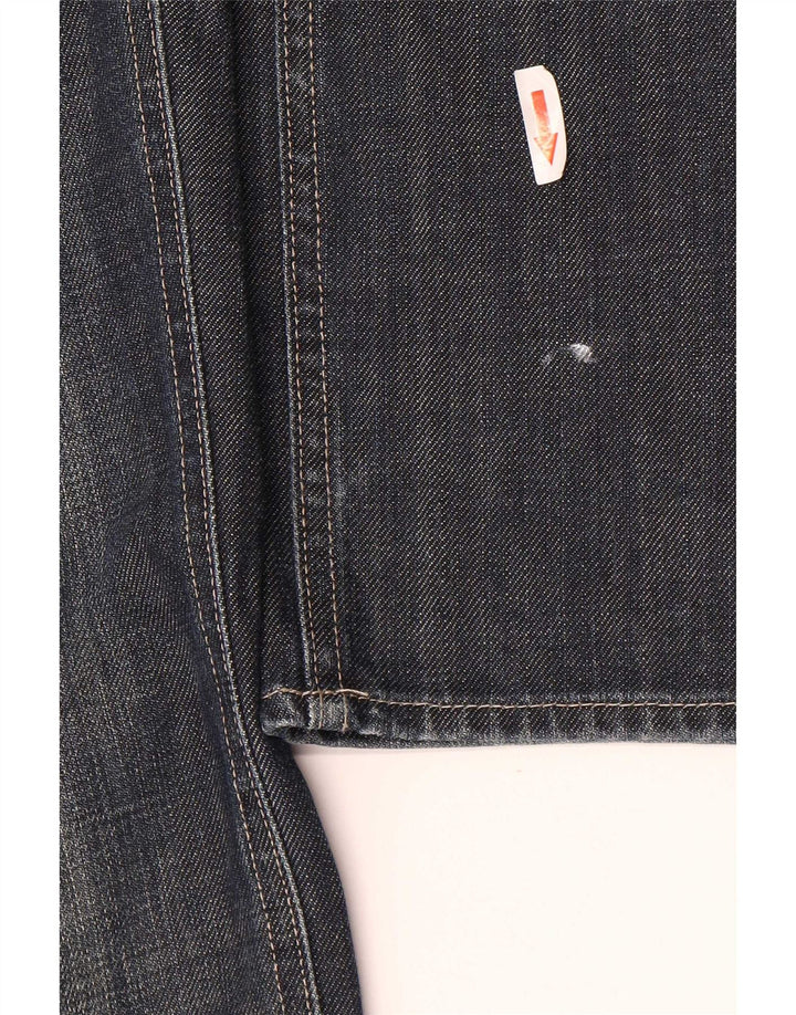 Hugo Boss Mens Straight Jeans W31 L32 Navy Blue Cotton