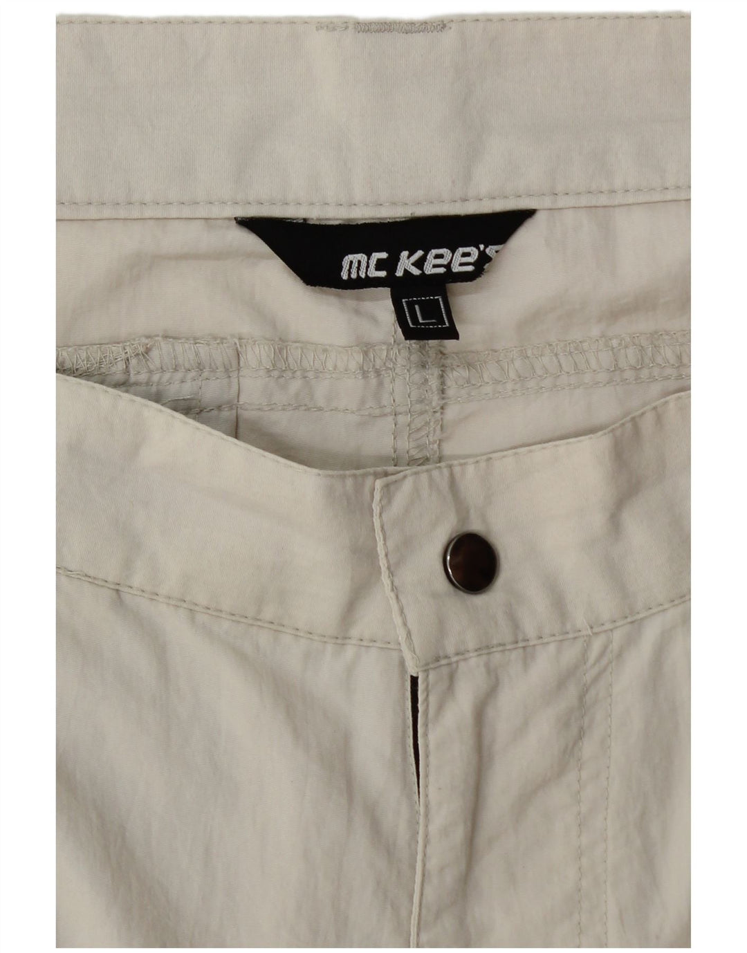 MC Kee's Mens Cargo Shorts Large W34 Grey Nylon