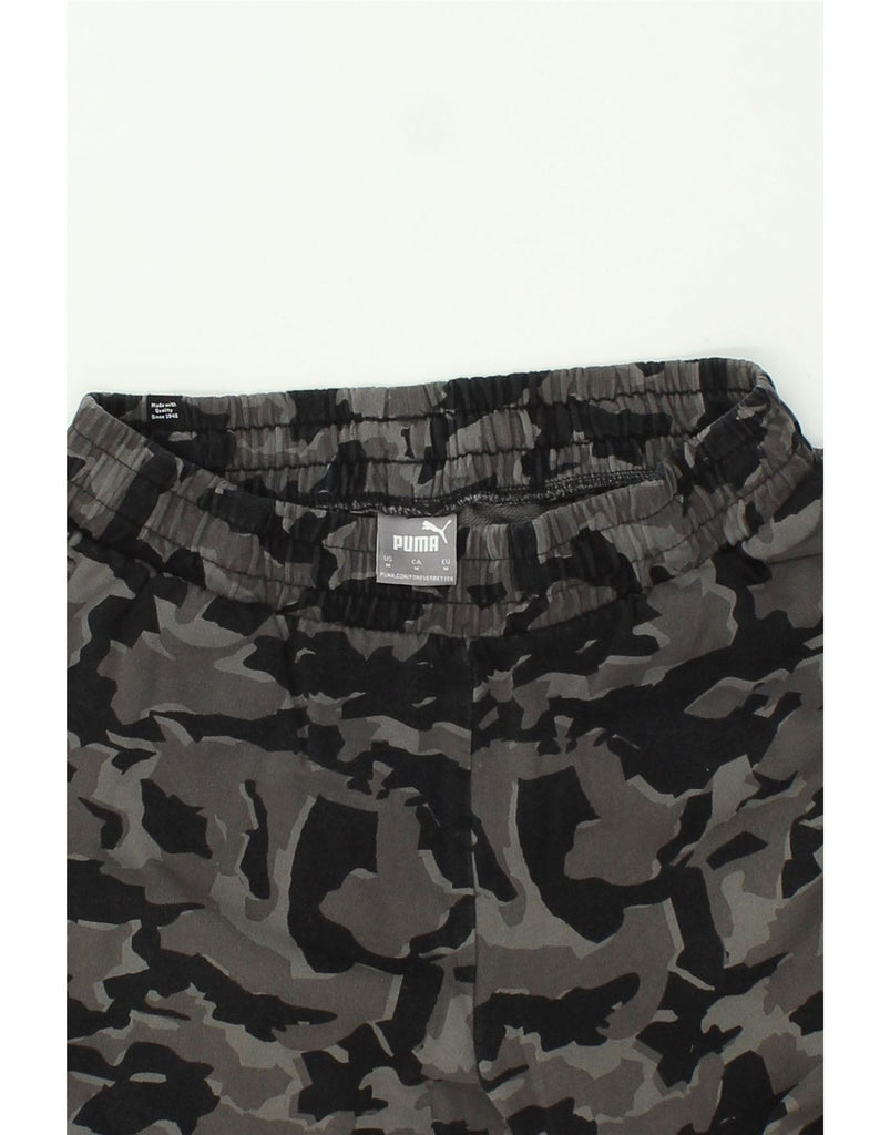 PUMA Mens Sport Shorts Medium Grey Camouflage Cotton Vintage Puma and Second-Hand Puma from Messina Hembry 