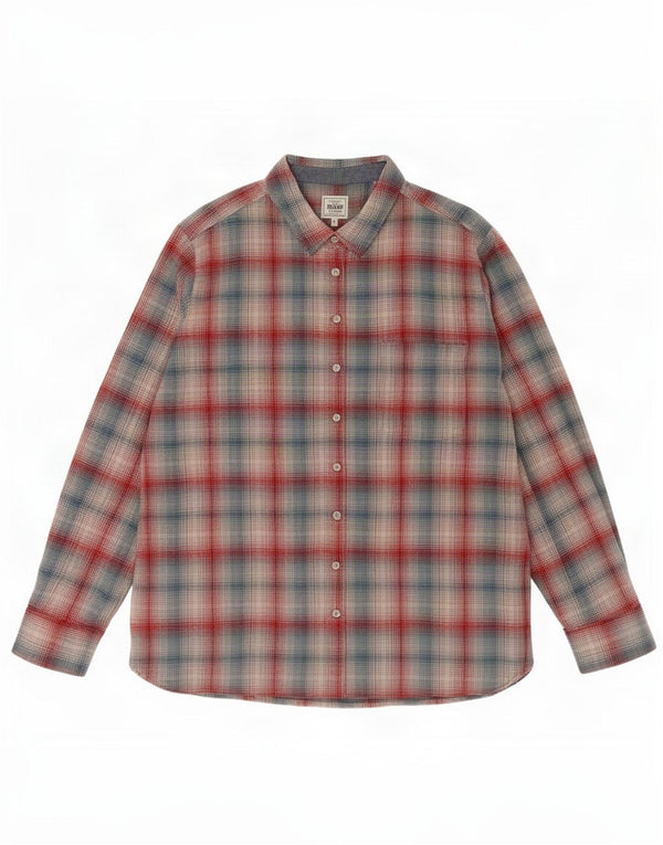 Fat Face Womens Flannel Shirt UK 24 4XL Multicoloured Check Cotton