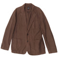 Hugo Boss Mens 2 Button Blazer Jacket EU 52 XL Brown Linen