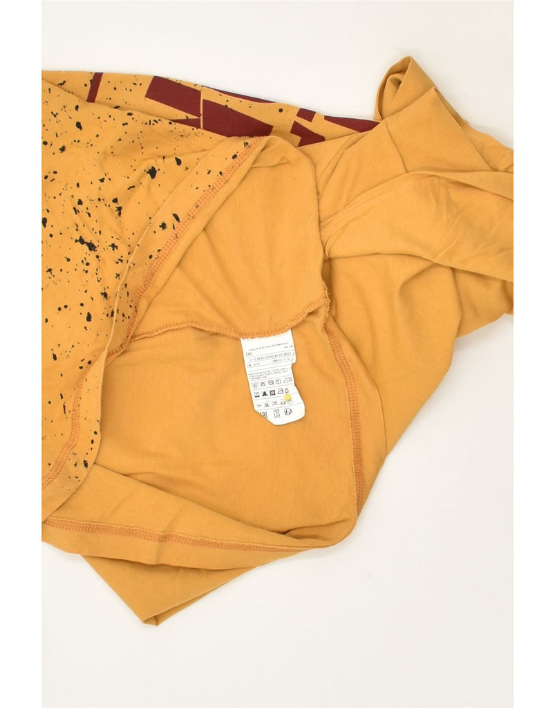 BENETTON Boys Graphic Top Long Sleeve 11-12 Years 2XL Yellow Flecked | Vintage Benetton | Thrift | Second-Hand Benetton | Used Clothing | Messina Hembry 