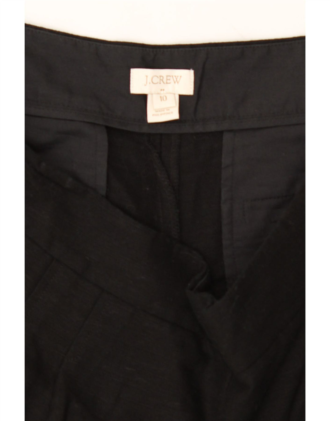 J. CREW Womens Casual Shorts US 10 Large W32  Black Cotton Vintage J. Crew and Second-Hand J. Crew from Messina Hembry 