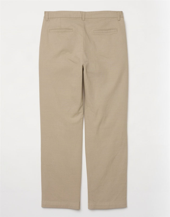 Vintage Mens Straight Chino Trousers W32 L30 Beige
