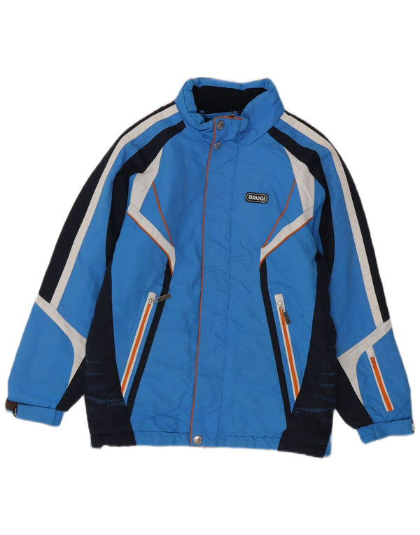 Brugi Boys Ski Jacket 11-12 Years Blue Colourblock Polyamide