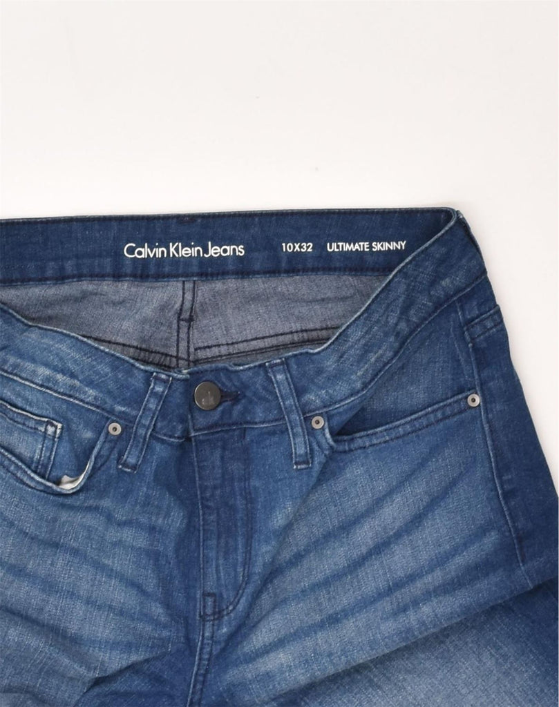 CALVIN KLEIN Womens Skinny Jeans US 10 Large W32 L32 Blue Cotton | Vintage Calvin Klein | Thrift | Second-Hand Calvin Klein | Used Clothing | Messina Hembry 