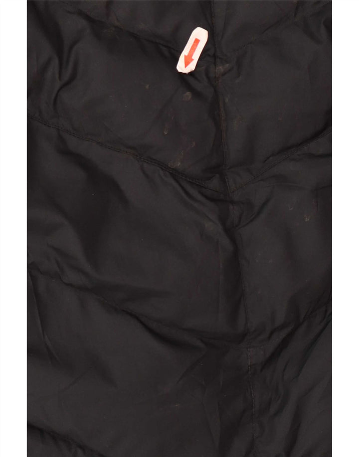 Nike Girls Hooded Padded Jacket 8-9 Years Small Black