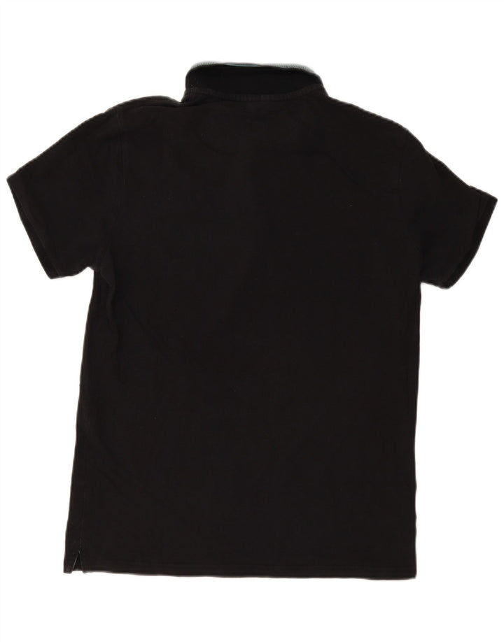 Champion Mens Polo Shirt Medium Black Striped